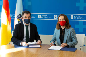 Firma del convenio educación financiera con la Xunta de Galicia
